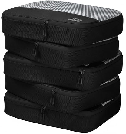 Large Packing Cubes for Travel - 5pc Packing Cubes for Suitcases - Lightweight Luggage Organizer Bags (Non-Compression)