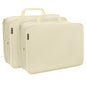 Compression Packing Cubes Travel Packing Suitcase Organizer Bags, Beige