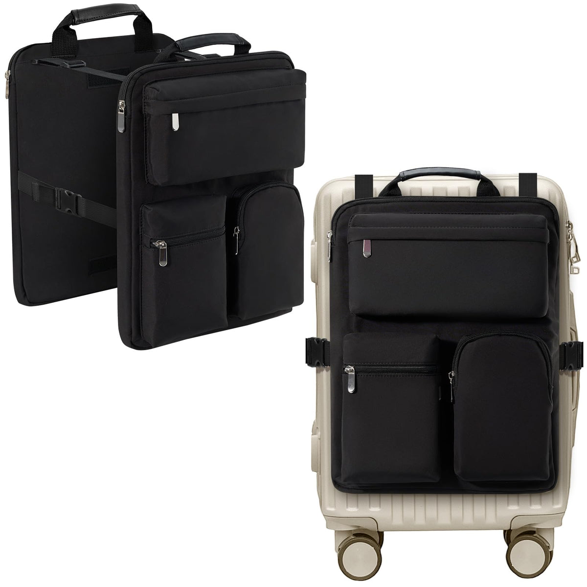 Over Luggage Organizer for Carry On Bag, Suitcase Organizer with Pockets