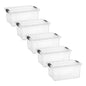 Superio 13.7 Quart Clear Plastic Storage Bin with Lid, Stackable Organizer Box, BPA-Free Storage Container for Home, Garage, School & Office, 1 Pack