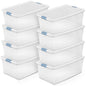 Sterilite Wheeled Latching Box w/ Lids for Home & Office, 56 Quart, 4-Pack
