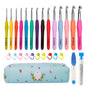 Yarniss Crochet Hooks,14 Size Ergonomic Crochet Hooks Set 2mm(B)-10mm(N)