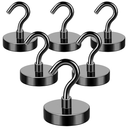 MIKEDE 85LBS+ Magnetic Hooks, Strong Cruise Cabin Ship Essentials Black