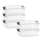 Superio 13.7 Quart Clear Plastic Storage Bin with Lid, Stackable Organizer Box, BPA-Free Storage Container for Home, Garage, School & Office, 1 Pack