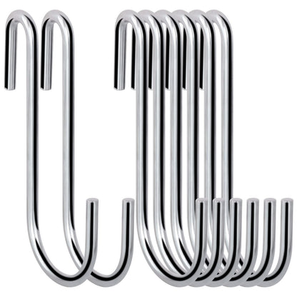 30 Pack 2.4 inches Heavy Duty S Hooks for Hanging, Pan Pot Holder Wire Shelves Rack Hooks for Hanging, S Shaped Hanger Metal Hooks for Kitchen Pots Utensils Jeans Clothes Bags Hats Towels Plants