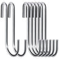 30 Pack 2.4 inches Heavy Duty S Hooks for Hanging, Pan Pot Holder Wire Shelves Rack Hooks for Hanging, S Shaped Hanger Metal Hooks for Kitchen Pots Utensils Jeans Clothes Bags Hats Towels Plants