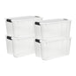Sterilite Ultra Latch Box with Lids for Home and Office, 70 Quart, 4-Pack