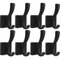 TOFIIGREM Black Towel Hooks Coat Hooks for Wall, Hand Towel Holder Robe Hook for Bathroom, Entryway Hat Hooks for Hanging Coat Towels Keys Hats (6 Pack)