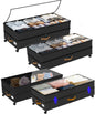 Under Bed Storage with Wheels 2-Pack, 75L XXL Under the Bed Storage Containers Large, 12" Tall Adjustable Storage for Underbed with Lids, Rolling for Clothes, Shoes, Blankets (Black)