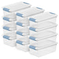 Sterilite Latching Box with Lids for Home and Office, 32 Quart, 6-Pack