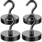 MIKEDE 85LBS+ Magnetic Hooks, Strong Cruise Cabin Ship Essentials Black