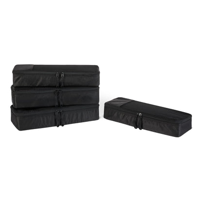 Amazon Essentials 4-Piece Packing Cubes Travel Accessories Set, Luggage Organizer, Suitcase Organizer with Double Zipper, Mesh Top, Space-Saving, Large, Gray (Previously Amazon Basics)