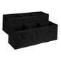 Amazon Basics Collapsible Fabric Storage Cubes Organizer with Handles, Sturdy Storage Bins for Organization, 10.5" x 10.5" x 11", Beige, 6-Pack
