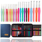 Yarniss Crochet Hooks,14 Size Ergonomic Crochet Hooks Set 2mm(B)-10mm(N)