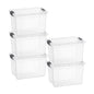 Superio 13.7 Quart Clear Plastic Storage Bin with Lid, Stackable Organizer Box, BPA-Free Storage Container for Home, Garage, School & Office, 1 Pack