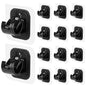 8PCS Self Adhesive No Drill Adjustable Curtain Rod Holder Hooks Brackets