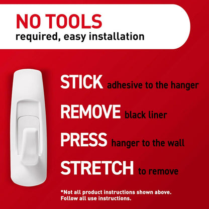Command Large Utility Hooks, 7-Hooks, 12-Strips, Organize Damage-Free