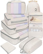 BAGAIL 6 Set/8 Set/10 Set Packing Cubes Various Sizes Packing Organizer for Travel Accessories Luggage Carry On Suitcase