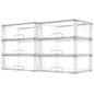 Vtopmart 2 Pack Large Clear Stackable Plastic Storage Drawers for Closet