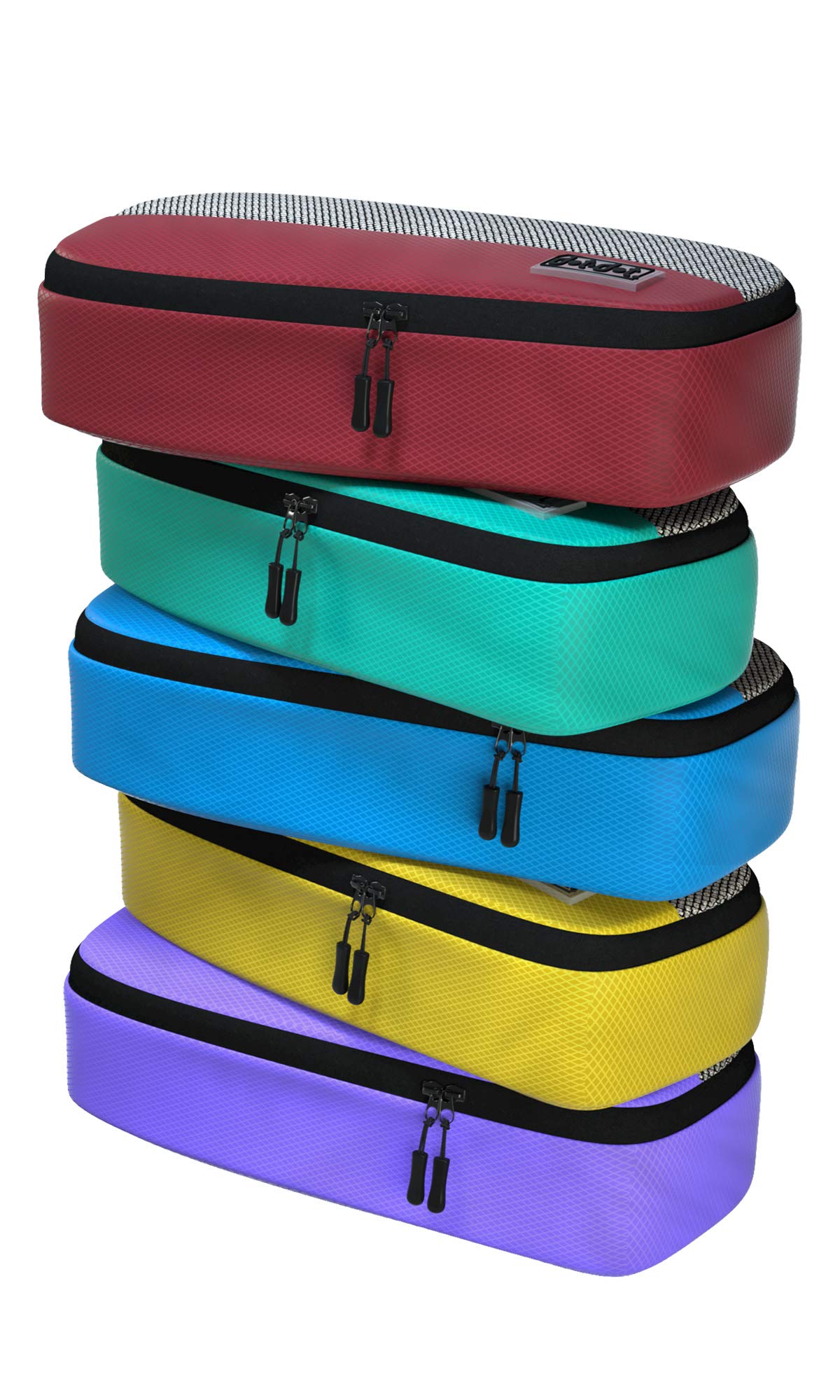 Large Packing Cubes for Travel - 5pc Packing Cubes for Suitcases - Lightweight Luggage Organizer Bags (Non-Compression)
