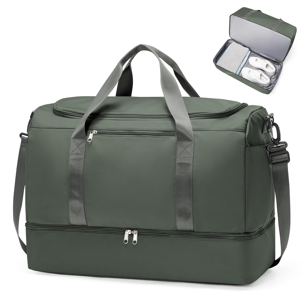 Extra Large Travel Duffel Bag, Carry-On Weekender Bags for Women Travel