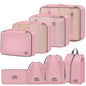 Packing Cubes for Travel - 8 Set Luggage Organizer Bags for Family, Mesh Breathable Packing Cubes for Suitcases Durable Travel Essentials Bags Set