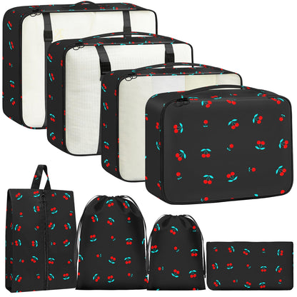 Packing Cubes for Travel - 8 Set Luggage Organizer Bags for Family, Mesh Breathable Packing Cubes for Suitcases Durable Travel Essentials Bags Set