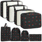Packing Cubes for Travel - 8 Set Luggage Organizer Bags for Family, Mesh Breathable Packing Cubes for Suitcases Durable Travel Essentials Bags Set