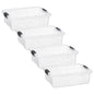 Superio 13.7 Quart Clear Plastic Storage Bin with Lid, Stackable Organizer Box, BPA-Free Storage Container for Home, Garage, School & Office, 1 Pack