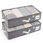 HOMELUX THEORY Under Bed Storage, Low Profile 2pc with Lid, Black