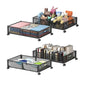 Under Bed Storage Containers, Shoe Storage With Wheels, Foldable Bedroom Storage Organization with Handles, Under Bed Storage Bins Drawer For Clothes, Blankets And Shoes, Bedding (2 Pack, Black)