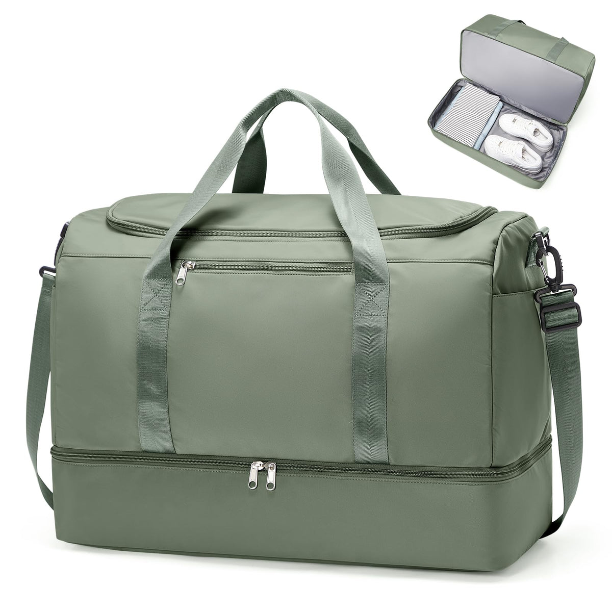 Extra Large Travel Duffel Bag, Carry-On Weekender Bags for Women Travel
