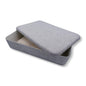 Welaxy Felt Underbed Storage Basket Oatmeal Natural Nordic shelf bin long