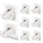 8PCS Self Adhesive No Drill Adjustable Curtain Rod Holder Hooks Brackets