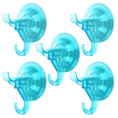 Antimbee 3 Pack Suction Cup Hooks, Clear Suction Cup Hanger, Removable Small Suction Cups for Shower, Bathroom, Glass, Door, Windows, Kitchen-Max Hanging up to 11 lbs on Smooth Surface