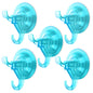 Antimbee 3 Pack Suction Cup Hooks, Clear Suction Cup Hanger, Removable Small Suction Cups for Shower, Bathroom, Glass, Door, Windows, Kitchen-Max Hanging up to 11 lbs on Smooth Surface