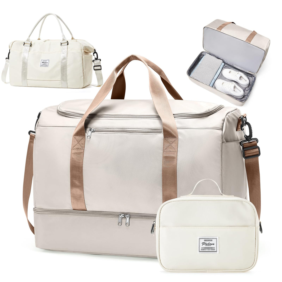 Extra Large Travel Duffel Bag, Carry-On Weekender Bags for Women Travel