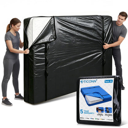 TICONN Mattress Bags for Moving, Heavy Duty Mattress Cover Storage Bag