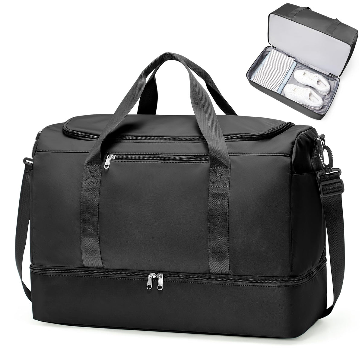Extra Large Travel Duffel Bag, Carry-On Weekender Bags for Women Travel