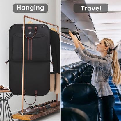 BALEINE Garment Bags for Travel, Water Resistant Carry on Suit Bag