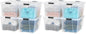 IRIS USA 6-Pack 54 Quart Storage Bins with Lids, Clear