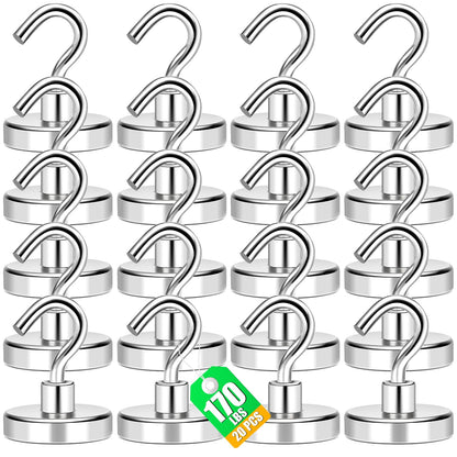 MIKEDE 85LBS+ Magnetic Hooks, Strong Cruise Cabin Ship Essentials Black