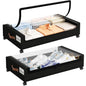 Yecaye 60L Under Bed Storage with Wheels, 2 Pack, Black