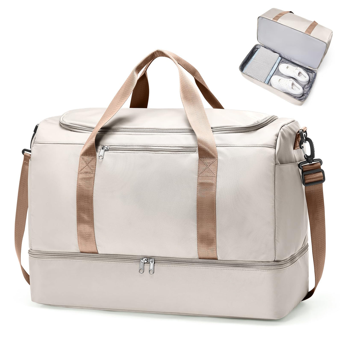 Extra Large Travel Duffel Bag, Carry-On Weekender Bags for Women Travel