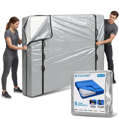 TICONN Mattress Bags for Moving, Heavy Duty Mattress Cover Storage Bag