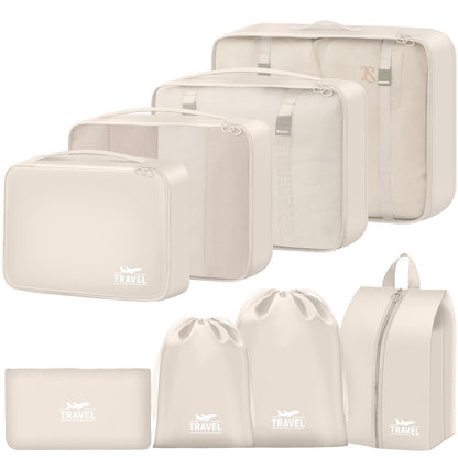 Packing Cubes for Travel - 8 Set Luggage Organizer Bags for Family, Mesh Breathable Packing Cubes for Suitcases Durable Travel Essentials Bags Set