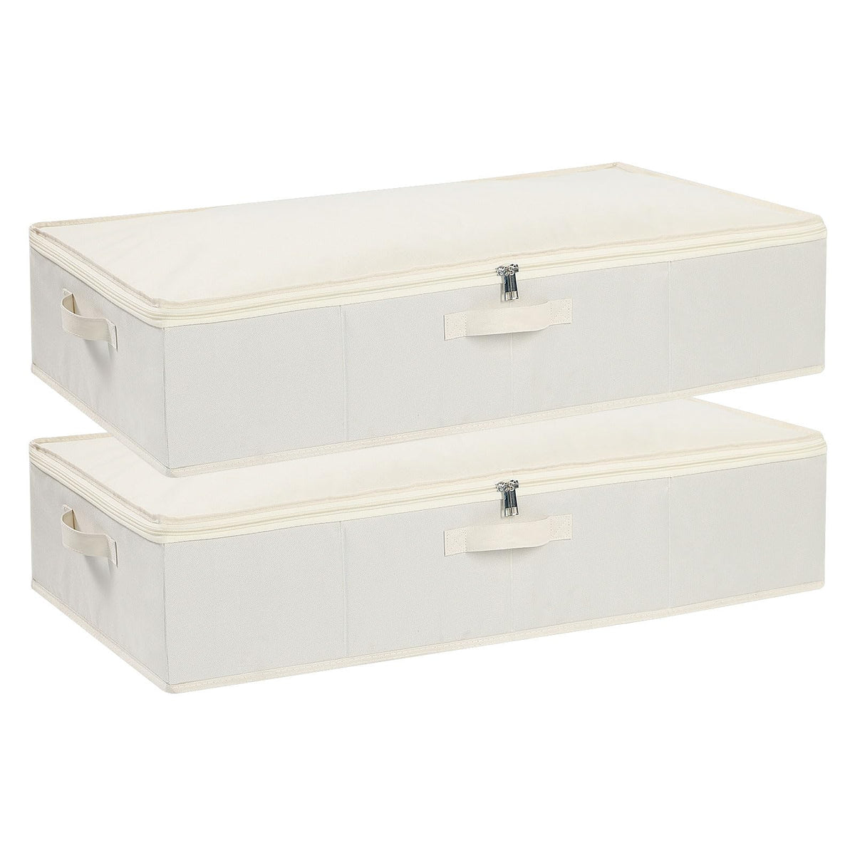 Underbed Storage Organizers,Beige,1 Pack,23.6x11.8x5.9 Inch