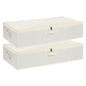 Underbed Storage Organizers,Beige,1 Pack,23.6x11.8x5.9 Inch