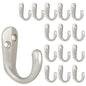 IBosins 50PCS Coat Hooks Wall Mounted Black Single Prong Robe Hook