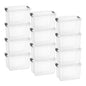 Superio 13.7 Quart Clear Plastic Storage Bin with Lid, Stackable Organizer Box, BPA-Free Storage Container for Home, Garage, School & Office, 1 Pack